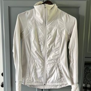 Lululemon White zip up Jacket